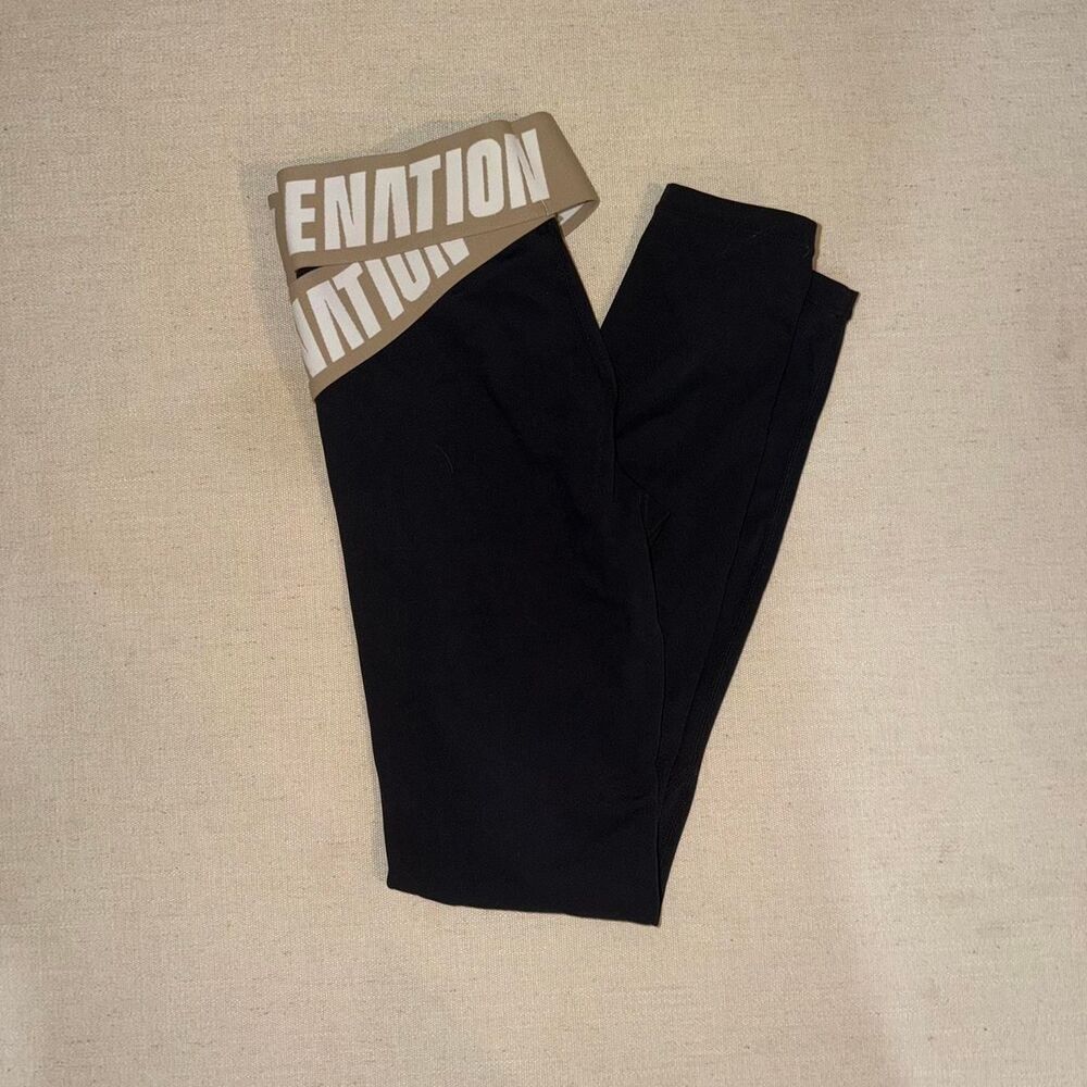 Pe-nation Women's Black and Navy Leggings